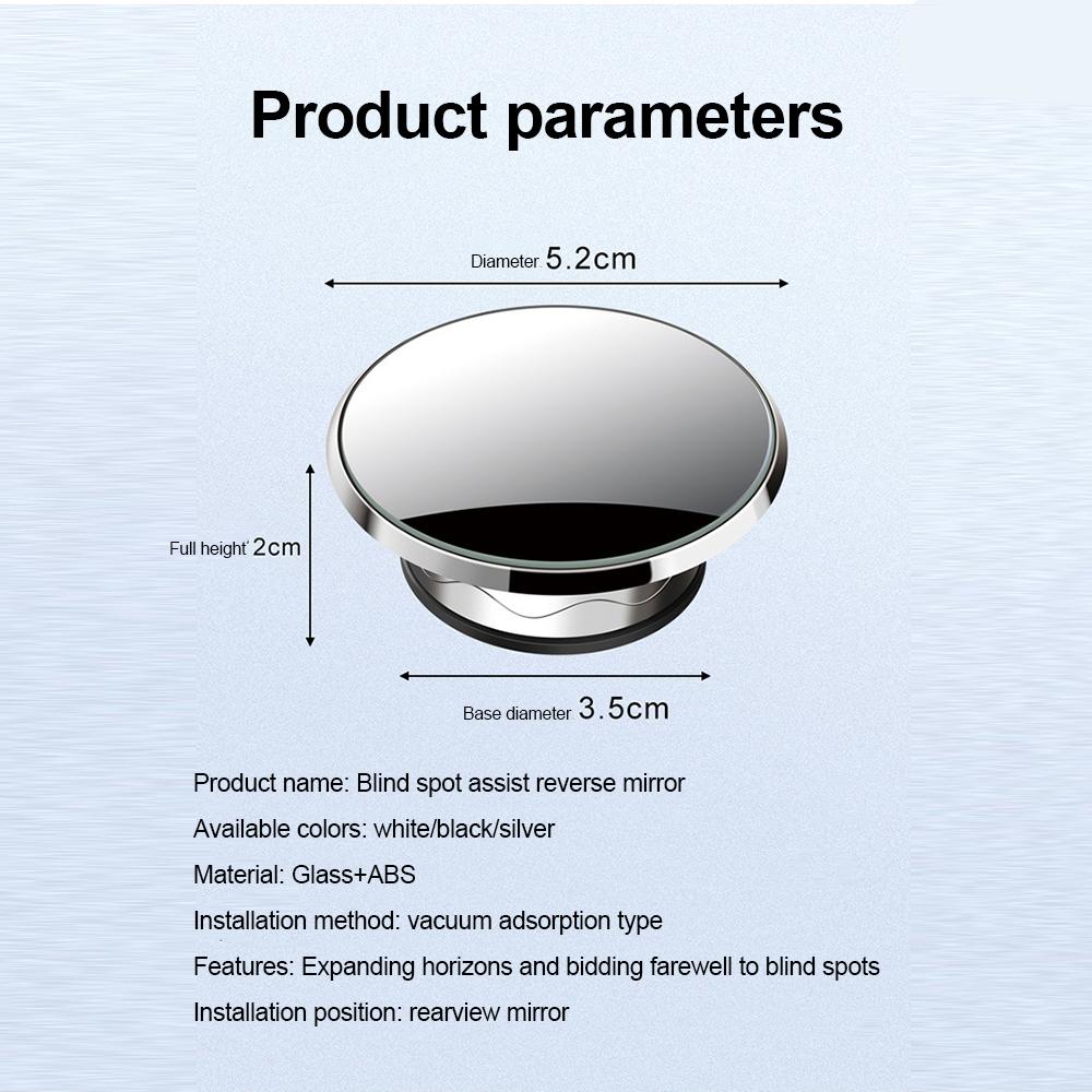2 шт. Автомобильное зеркало HD выпуклое зеркало слепой зоны автоматическое зеркало заднего вида 360 градусов широкоугольный автомобильный помощник по парковке зеркала