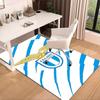 Lazio Football Club Emblem Area Rug Office rug, Chair Rug, Decor Carpet Livingroom bedroom Mat, Large Size Fan gifts Christmas gifts