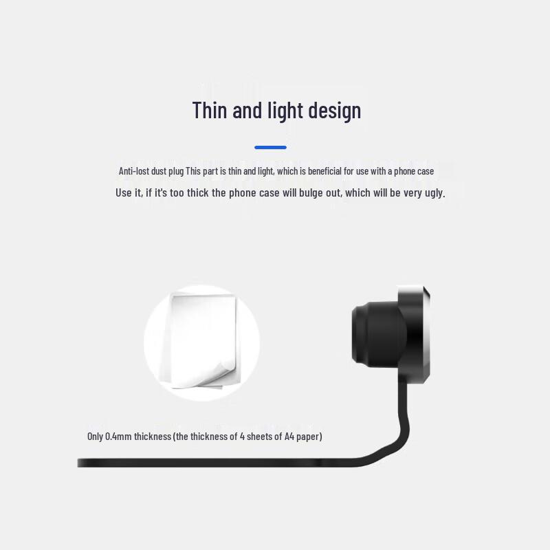 Универсальный набор пылезащитных заглушек для порта Type-C и защитных наклеек на динамик для телефона