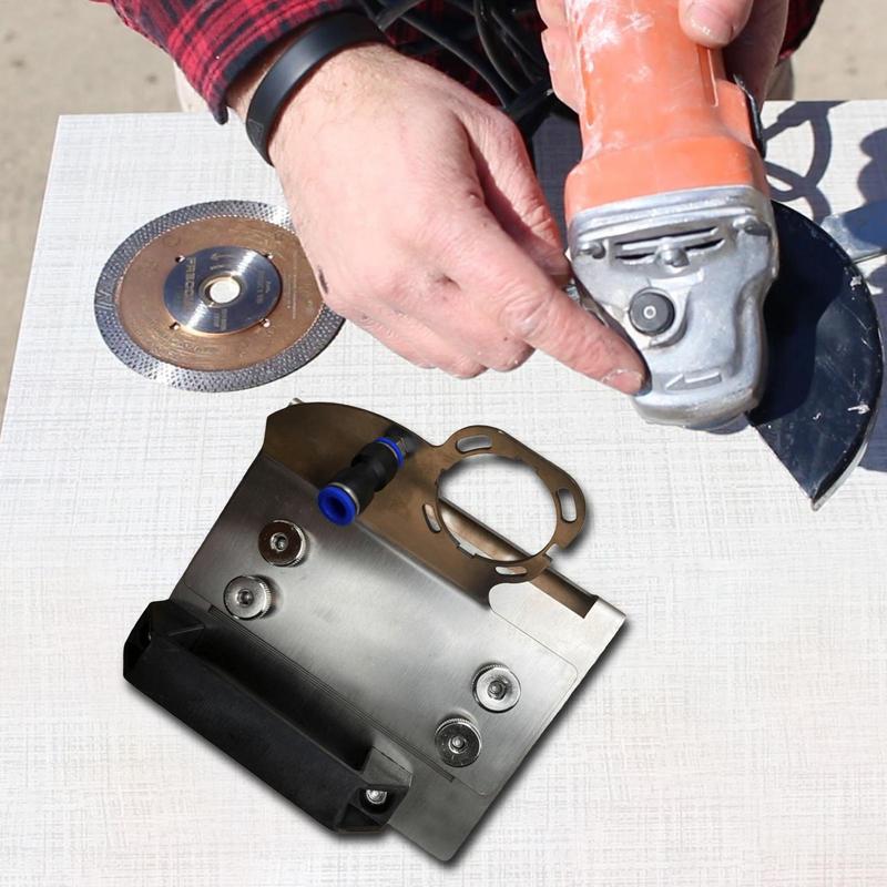 Держатель угловой шлифовальной машины 45 градусов, металлический угловой шлифовальный кронштейн для снятия фаски с плитки, насадка для угловой шлифовальной машины для штукатурных работ, плотницких работ