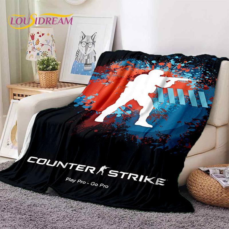 CS GO, Counter Strike Игрок Мягкие Фланелевые Одеяла, Плед Уютное Одеяло для Пикника Кроватей Дивана Дома Спальни Подарки