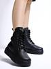 Shoetopia Женские короткие ботильоны на массивном каблуке с нескользящей подошвой, удобные модные ботильоны на щиколотку | Мягкая амортизирующая подошва | Для повседневной носки, вечеринок и зимы