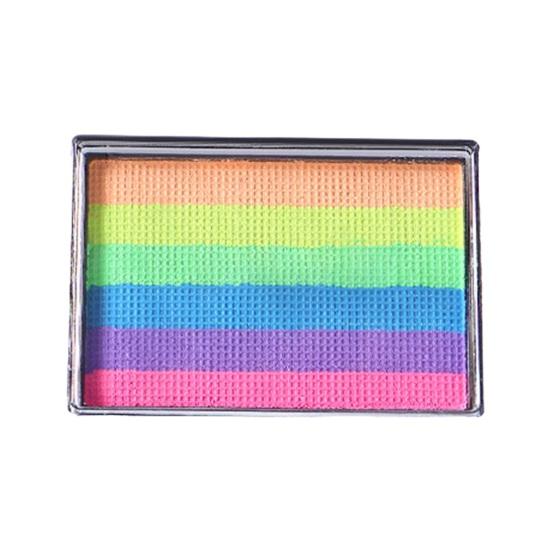 Радужная краска для лица 6 цветов, высокопигментированная, смываемая, на водной основе, краска для лица для детей и взрослых, музыкальный фестиваль, вечеринка, косплей, макияж, боди-арт, живопись