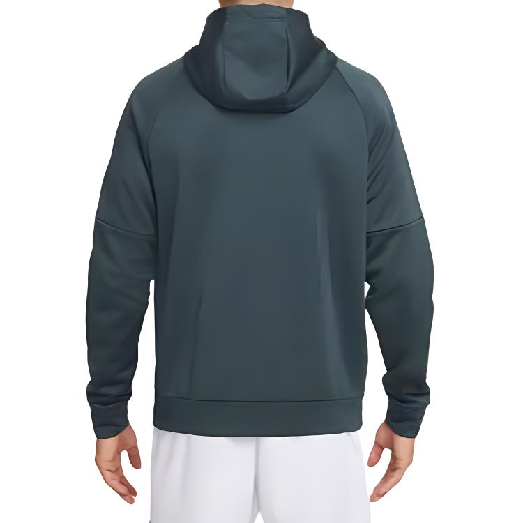 Nike Мужская спортивная худи-куртка на молнии Therma-Fit Зеленый DQ4830-328