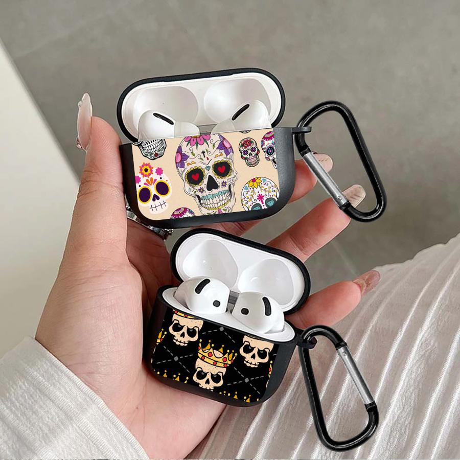 Модный Чехол с Граффити Черепом для Airpods Pro3 2 Pro2 3 Pro 4 1 Чехлы-Крышки для Наушников
