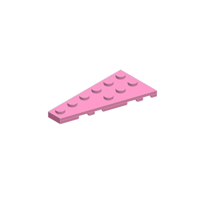 50pcs 54384 Wedge Plate 6 x 3 Left Bricks Collections Bulk Modular GBC Toy For Technical MOC Set Buildings Blocks Compatible