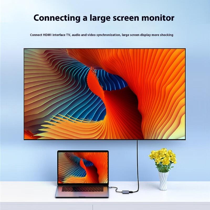 Многопортовый адаптер USB C на 4K 30 Гц с портами VGA, USB 3.0 и зарядкой Power Delivery 100 Вт для высокоскоростной передачи данных