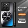 Магнитный чехол для Motorola Edge 60 Pro 50 Fusion Матовый Противоударный 360° Вращающееся кольцо-держатель Чехол для Moto G75 G55 G85 G15 G24