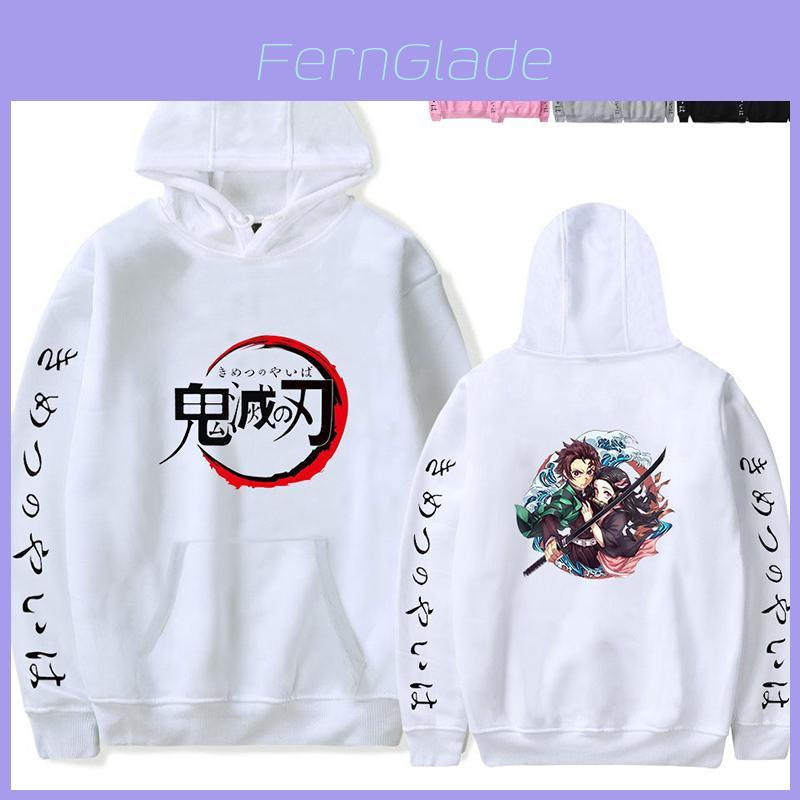 Уютное худи Demon Slayer Kimetsu No Yaiba для поклонников аниме с длинными рукавами