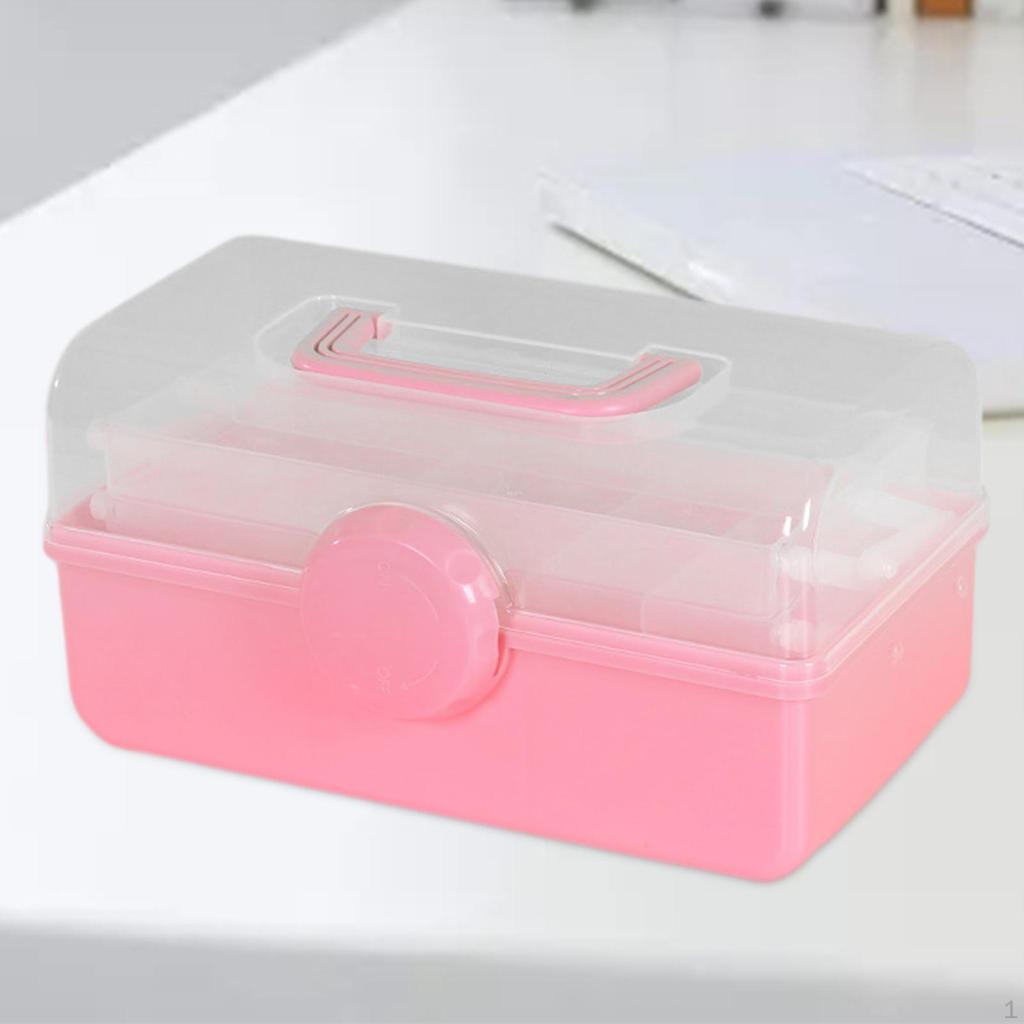 3 Layer Storage Box Sewing Supplies Organizer Multipurpose for Nails Making Sets Art