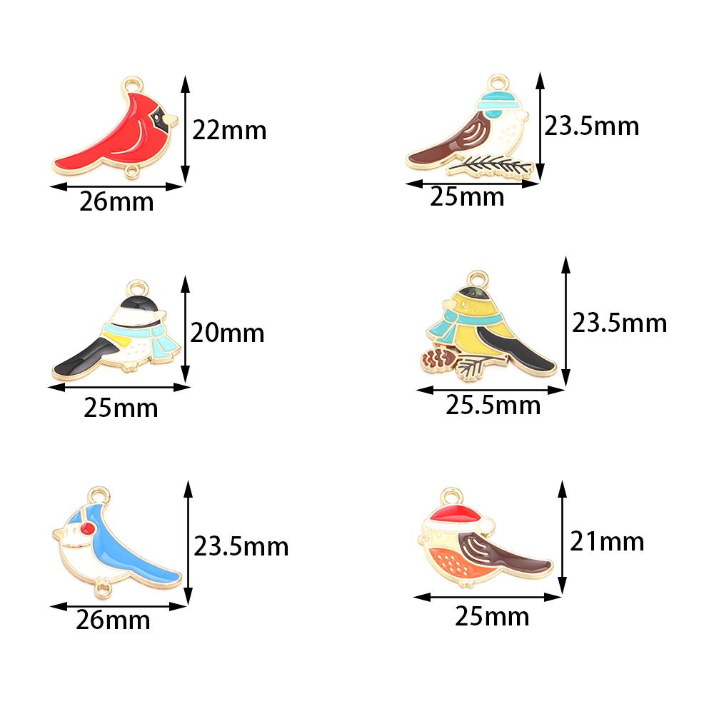 10pcs/Lot Alloy Pendant Different Sizes Of Bird Shapes Pendant For Earring Necklace Bracelet Jewelry Making Accessories Pendant