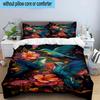 Hummingbird In Bloom 3pcs Bedding,Including 1pc Duvet Cover And 2pcs Pillowcases Perfect for Christmas,Ideal for Bedroom, Dormitory