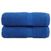 VidaXL Premium Washcloths SOLUND 2 Pieces Blue 30 X 30 Cm 600 G/m² 137179