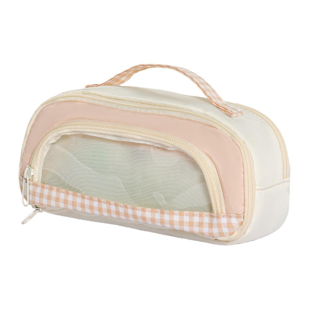Makeup Bag Transparent Window Pencil Case Pencil Holder Pen Storage Bag  Student