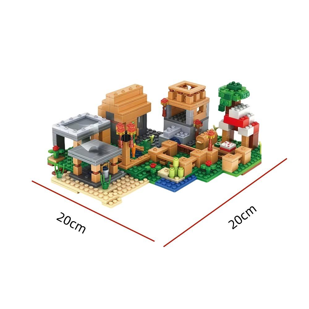 1000+ шт. Набор «Темный Дракон и Деревня» | Креативная игрушка для DIY | Декор и подарок для коллекционеров