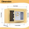 Digital Electronic Lock Safe - Fireproof Safety Cabinet for Home/cash/gun Storage, Portable Safe with Anti-theft Alarm