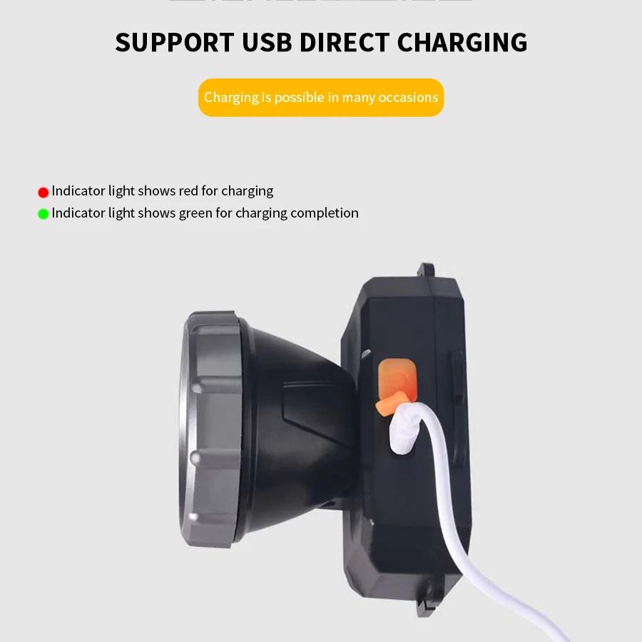 9900Лм Светодиодный Мощный Налобный Фонарь Перезаряжаемый Сверхъяркий Налобный Фонарь Для Улицы Дальнобойный Ночной Рыбалки Налобный Фонарь