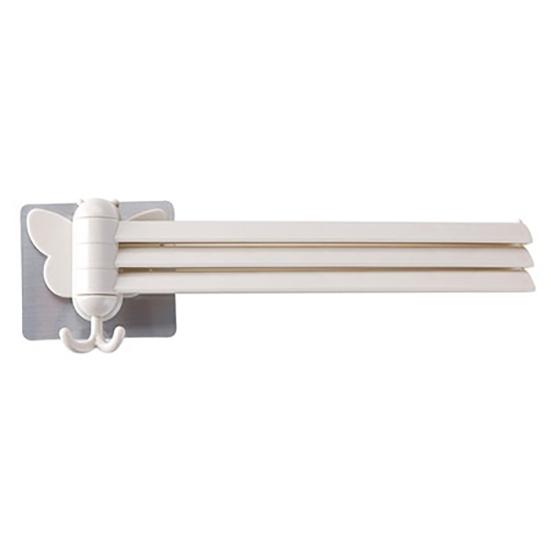 Органайзер для полотенец для ванной комнаты, кухонное настенное крепление, складная вешалка, вращающийся крючок, стойка