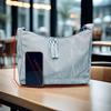 Large Capacity Casual Shoulder Bag for Women Summer Fashion Tote with Adjustable Strap, Polyester, Zip Closure, Minimalist Tote Durable Tote