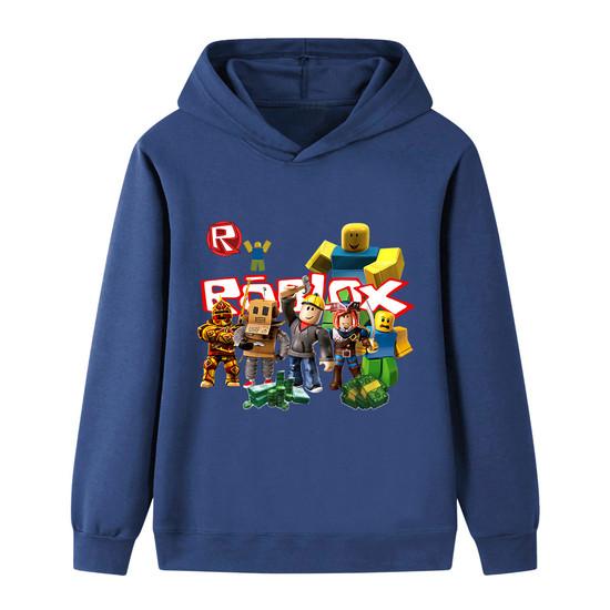 Boy Hoodie Roblox Cotton Long Sleeve Sweatshirts Top Tee Games Jumper Family Cotton Pullover Clothes Party Birthday Gifts