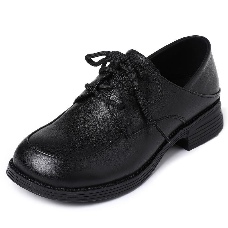 Zapatos Mujer женские оксфорды туфли на плоской подошве повседневные кожаные туфли на платформе с одним шагом модные туфли на плоской подошве со шнуровкой классические ботильоны женские