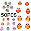 50 шт./лот Креативные оптовые Милые Совята Детские Деревянные Пуговицы для Шитья Скрапбукинг 2 отверстия