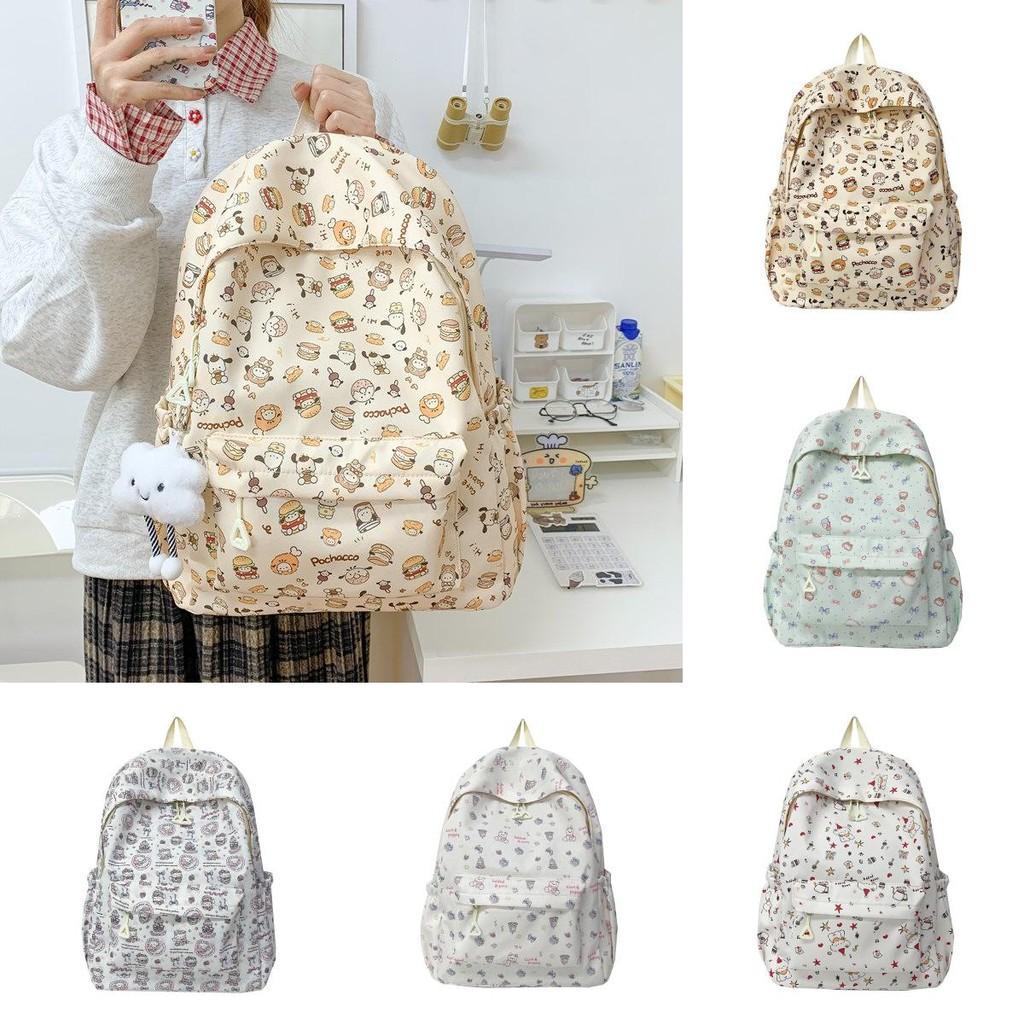 Sanrio Cartoon Animal Backpack With Breathable Fabric For School Students