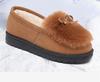 Модные женские тапочки из хлопка на осень-зиму: Теплые, с толстой подошвой для использования в помещении и на улице