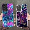 Чехол для телефона с мандалой и подсолнухом, мечтательный стиль, противоударный, для Samsung A17 A16 A15 A14 A37 A57 A36 A56 A26 A35 A55 A25 A34 A54 A24 A13