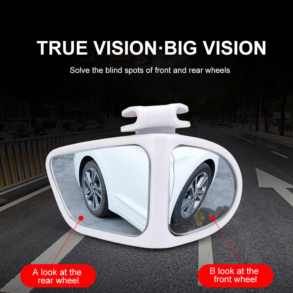 1 пара 360 градусов HD автомобильное зеркало для слепых зон, вращающееся регулируемое широкоугольное наружное автомобильное зеркало заднего вида для парковки