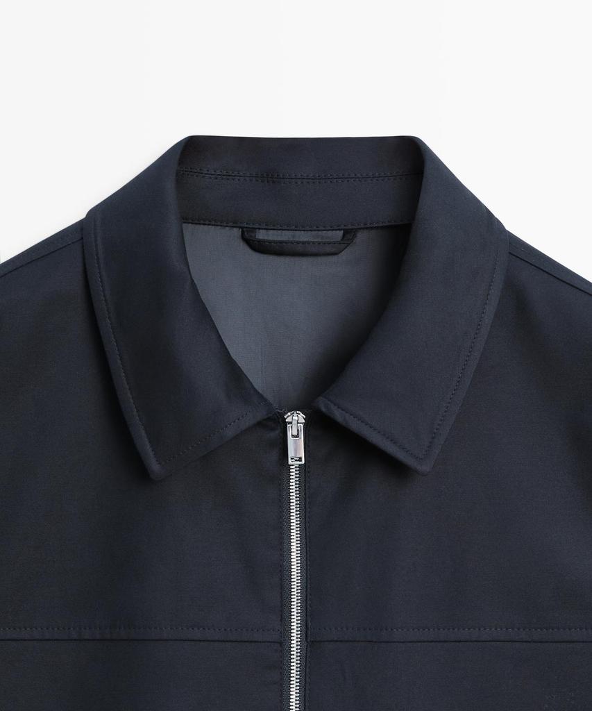 Куртка Massimo Dutti из смесовой ткани с хлопком