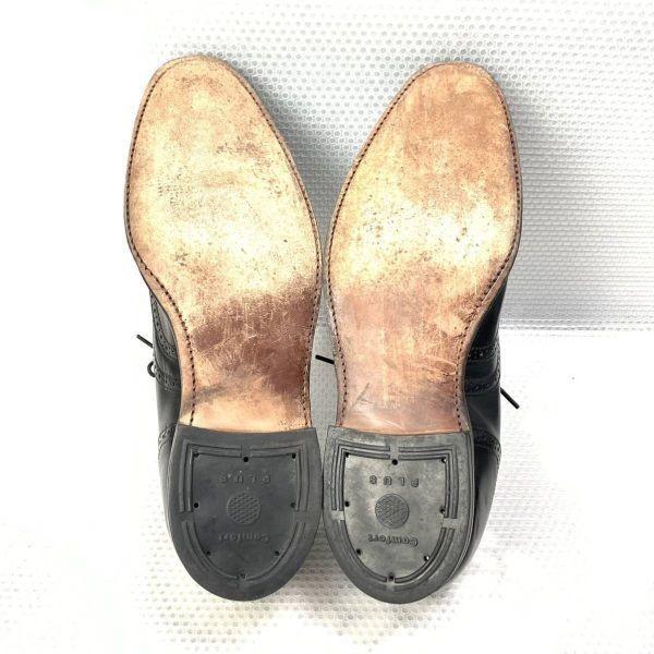 Винтажные 80-е Универмаг Comfort PLUS Sears Hanover Размер 10D B 28.0см Полный брог Черный(ИСПОЛЬЗОВАЛ)