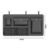 High Capacity Adjustable Car Storage Box Backseat 5 Bag Trunk Organizer Multi-use PU Leather Car Seat Back Organizers with Bag