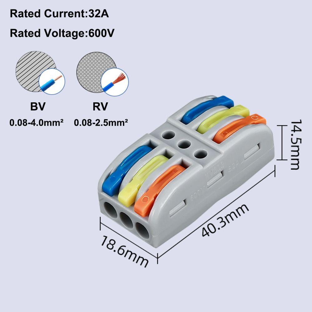 Мини-быстрая клеммная колодка Универсальные компактные клеммные колодки с быстрым разъемом Электрические