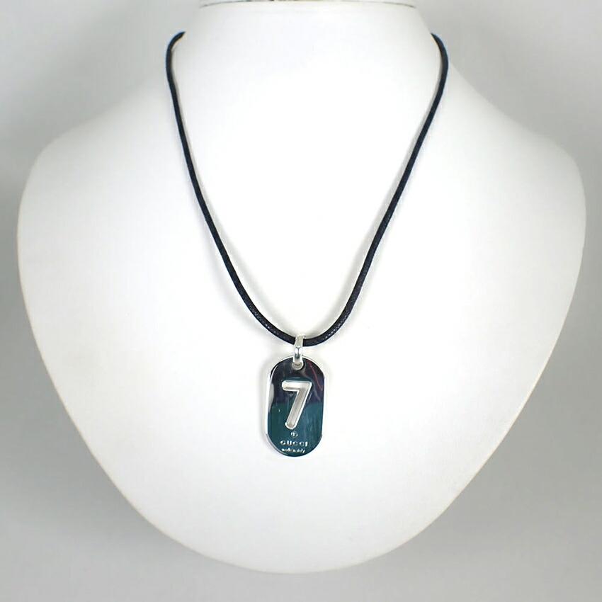 [Б/у] GUCCI 925 Нет. 7 Пластин Подвеска/Ожерелье/j50-10