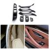 LHD Carbon Fiber ABS Interior Door Pull Handle Trim Parts For BMW 5 F10 F11 F18