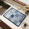 American Retro Quick-Dry Water-Absorbent Non-Slip Kitchen Mat for Countertops and Coffee Makers