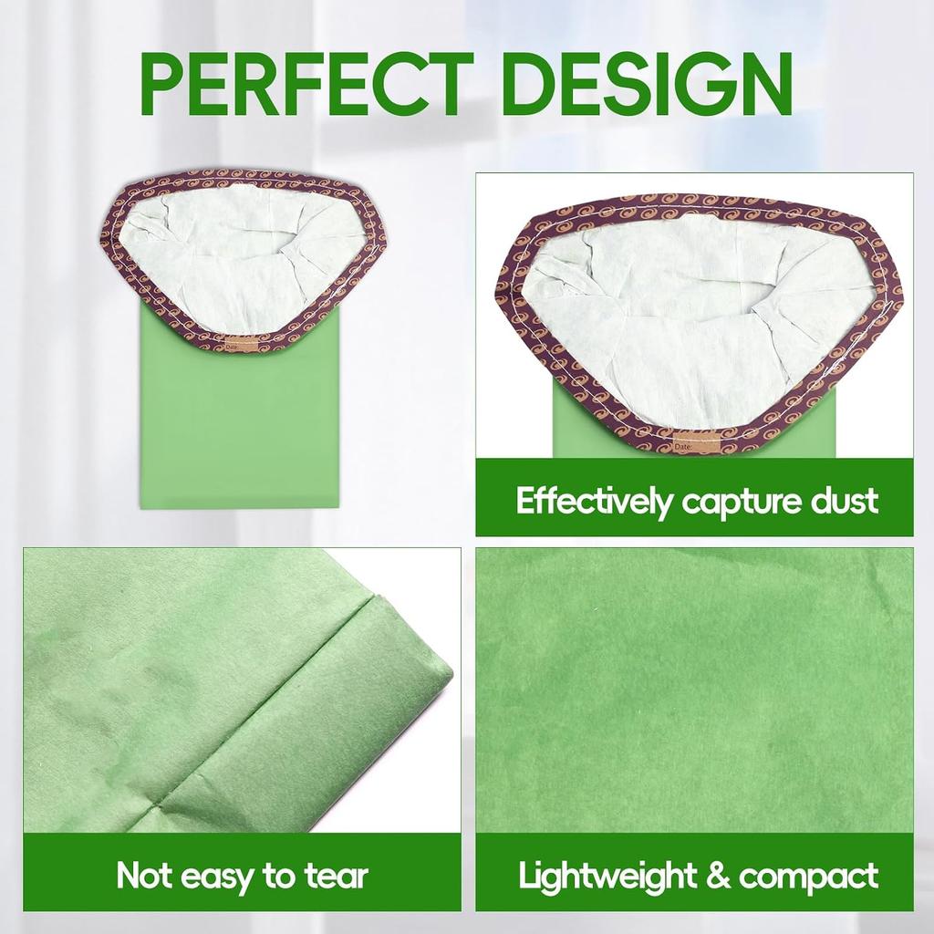 24 Pack 107314 Micro Filter Vacuum Bags Compatible with ProTeam 6 QT Backpack Vacuum, Super Coach Pro 6, ProVac FS 6, GoFit 6, GoFit 6 PLUS and GoFree