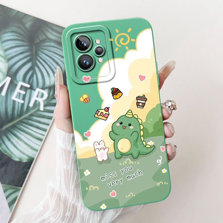 For Realme GT Neo 2 Case RMX3370 Silicone Cover Creative Panda Rabbit Shockproof Bumper For Realme GT2 Pro GT 2 RealmeGT2 Fundas