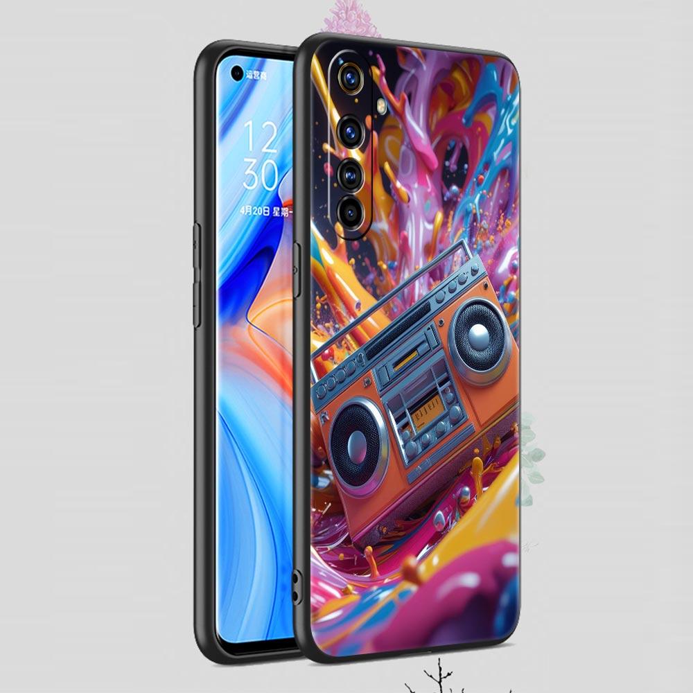 Ретро Записывающее Устройство Мягкий ТПУ Для Realme 13 12 11 10 9 Pro Plus GT3 GT2 C21 C25 C35 C53 C55 C67 Pro 5G Чехол Для Телефона Обложка Fundas