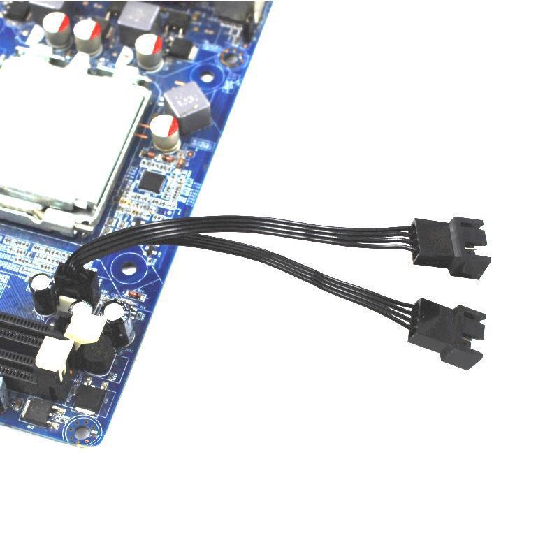 4-контактный кабель для ШИМ-вентилятора 1 в 2/3 разъема, черный в оплетке, удлинитель, разъемы, удлинительные кабели ШИМ