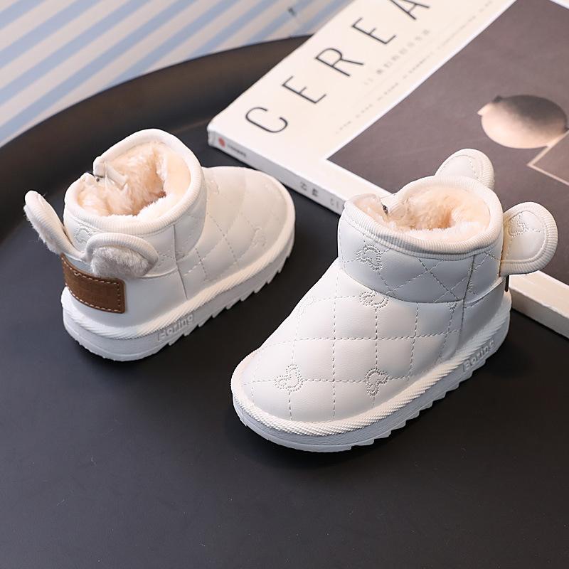 Children Snow Boots for Baby Girls Kids Winter Shoes Warm Plush Fashion Toddler Cotton Short Boots