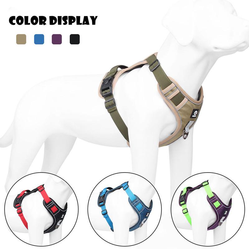 Шлейка для собак светоотражающая дышащая шлейка для домашних животных жилет для маленьких и больших собак аксессуары для тренировок на свежем воздухе