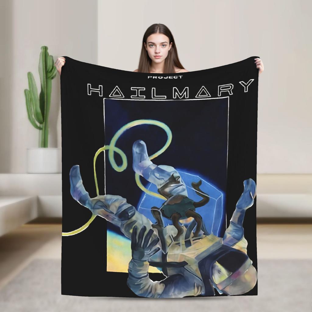 Project Hail Mary Amaze Blanket Quality Soft Throw Blanket Winter Kids Home Decor Aesthetic Bedspread