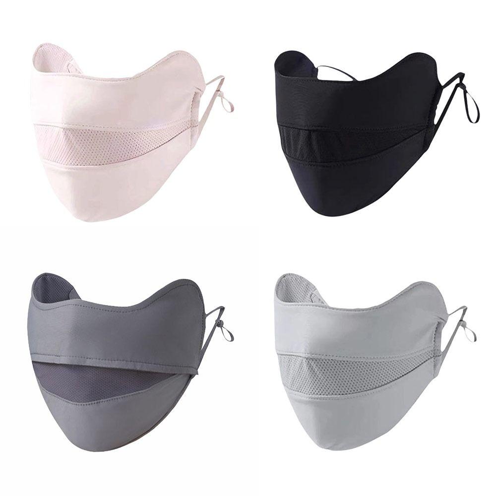 Hanging Ear Summer Face Mask Ice Silk Sports Mask Gifts Sun Protection Mask