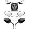 Черные мотоциклетные зеркала заднего вида 8 мм для Harley для Honda Shadow для Yamaha Dragstar для KAWASAKI Vulcan