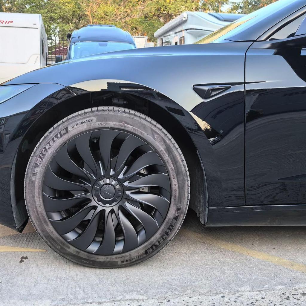 Refresh 3 Symmetrical Wheel Covers Cyclone Turbine Hubcaps for Model 3 - Car Accessories & Protection Ring