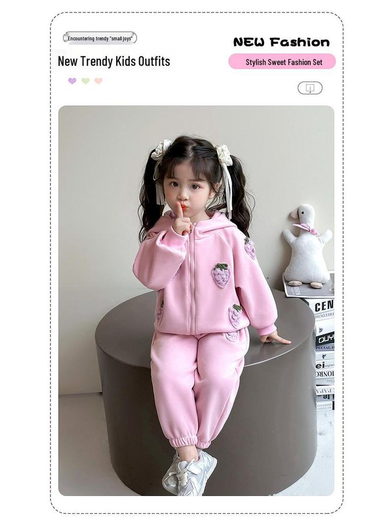 Модный осенний спортивный костюм для девочек 2025: Стильная детская одежда для весны и осени
