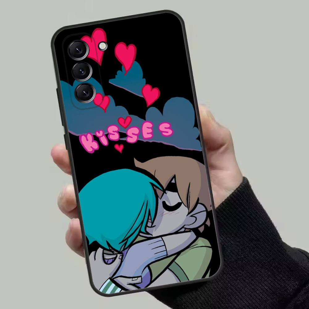 Cartoon Scott Pilgrim Phone Case For Samsung Galaxy A13,A21s,A22,A31,A32,A52,A53,A71,A80,Soft Black Shell