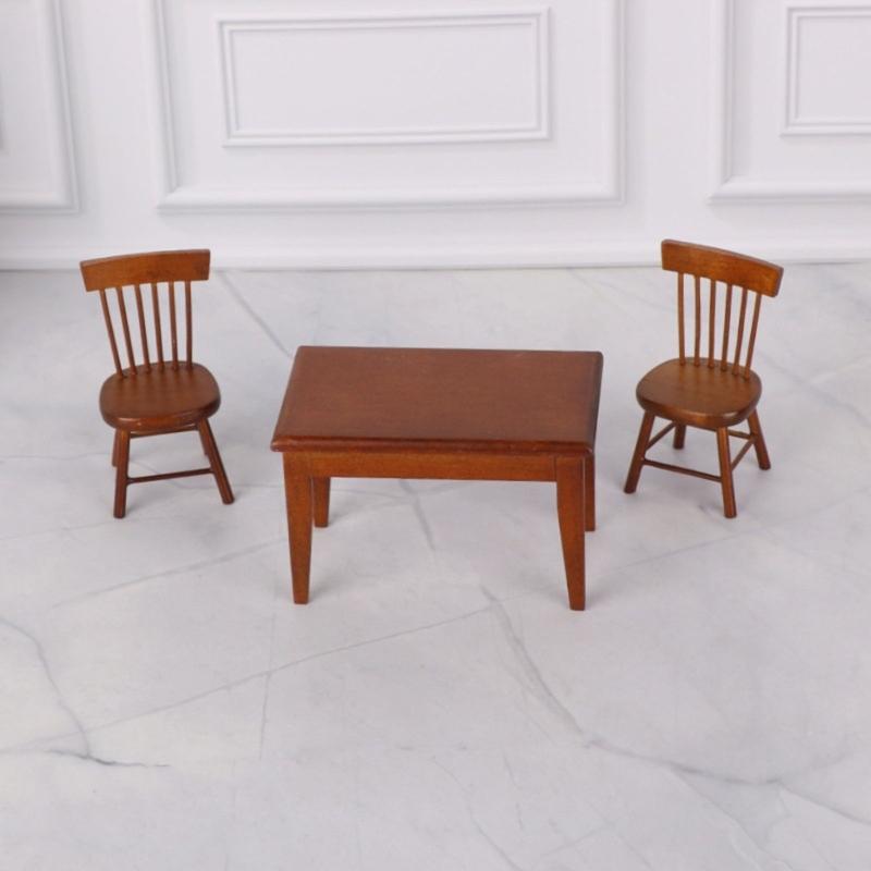 Small Dining Seat For Dollhouses Figures Flexible Wood Figure Furniture Enduring Design